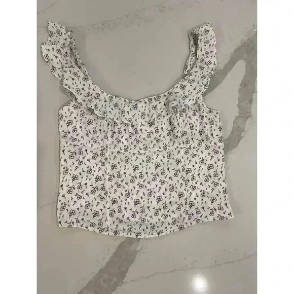 Free People Stay with You Satin Smocked Tank Top Women’s Medium - Picture 2 of 7